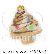 Poster, Art Print Of 3d Christmas Tree Cookie