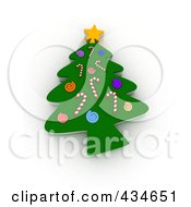 Poster, Art Print Of 3d Cookie Christmas Tree