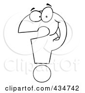 Royalty Free RF Clipart Illustration Of A Question Mark Character 3