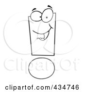 Poster, Art Print Of Exclamation Point Character - 1