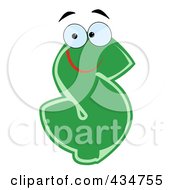 Royalty Free RF Clipart Illustration Of A Dollar Currency Character by Hit Toon