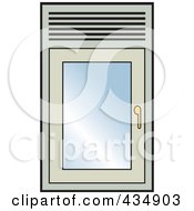 Royalty Free RF Clipart Illustration Of A Closed Window