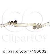 Royalty Free RF Clipart Illustration Of An Antique Ribbon Banner 4