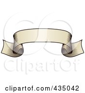 Royalty Free RF Clipart Illustration Of An Antique Ribbon Banner 8