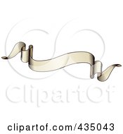 Royalty Free RF Clipart Illustration Of An Antique Ribbon Banner 5
