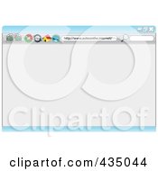 Poster, Art Print Of Internet Browser Background With A Search Box And Icons