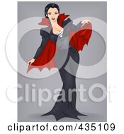 Royalty Free RF Clipart Illustration Of A Vampiress Pinup