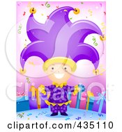 Poster, Art Print Of Birthday Boy In A Jester Costume