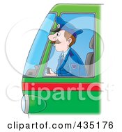 Cartoon Bus Driver