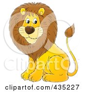 Poster, Art Print Of Cartoon Cute Male Lion