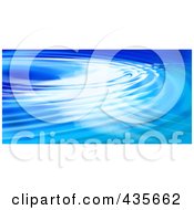 Royalty Free RF Clipart Illustration Of A Blue Ripple Background