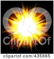 Royalty Free RF Clipart Illustration Of A Solar Burst
