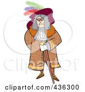 Poster, Art Print Of Male Pirate With A Cane