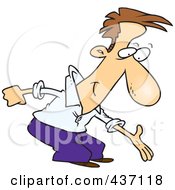 Royalty Free RF Clipart Illustration Of A Cartoon Volunteer Giving A Helping Hand