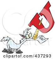 Poster, Art Print Of Unicorn With A Letter U On His Horn
