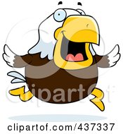 Poster, Art Print Of Bald Eagle Running