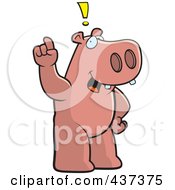 Poster, Art Print Of Hippo Exclaiming