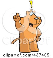 Royalty Free RF Clipart Illustration Of A Cat Exclaiming