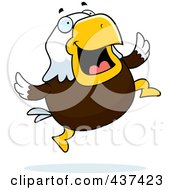 Poster, Art Print Of Bald Eagle Jumping