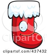 Poster, Art Print Of Happy Christmas Stocking Character