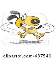 Cartoon Dog Chasing His Tail