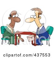 Poster, Art Print Of Business Men Making A Deal Under The Table