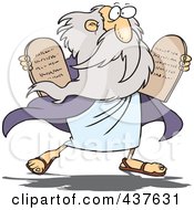 Poster, Art Print Of Moses Carrying Tablets