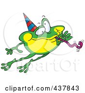 Poster, Art Print Of Leaping Party Frog