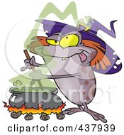 Poster, Art Print Of Witch Toad Mixing Brew