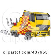 Poster, Art Print Of Cartoon Fast Tow Truck