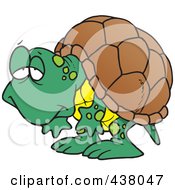 Poster, Art Print Of Cartoon Tired Old Tortoise