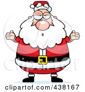 Poster, Art Print Of Careless Santa Shrugging