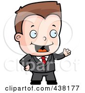 Poster, Art Print Of Toddler Businessman Presenting