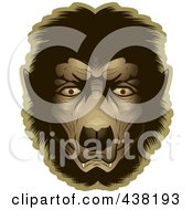 Royalty Free RF Clipart Illustration Of A Werewolf Face