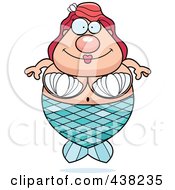 Royalty Free RF Clipart Illustration Of A Plump Mermaid