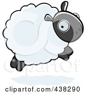 Poster, Art Print Of Sheep Leaping