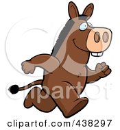 Poster, Art Print Of Donkey Running Upright