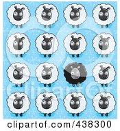 Poster, Art Print Of Sheep Background Pattern