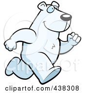 Poster, Art Print Of Polar Bear Running Upright