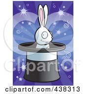 Poster, Art Print Of Grinning Rabbit In A Magic Hat