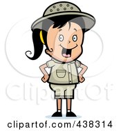 Poster, Art Print Of Safari Girl With Her Hands On Her Hips