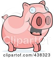 Poster, Art Print Of Happy Pig Standing