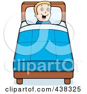 Poster, Art Print Of Happy Boy In Bed