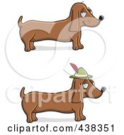 Poster, Art Print Of Digital Collage Of Wiener Dogs