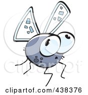 Royalty Free RF Clipart Illustration Of A Gray Fly