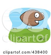 Royalty Free RF Clipart Illustration Of A Fast Football