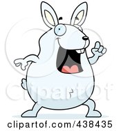 Royalty Free RF Clipart Illustration Of A Happy Rabbit With An Idea