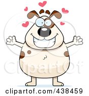 Poster, Art Print Of Loving Dog With Open Arms