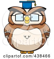 Poster, Art Print Of Chubby Owl Professor