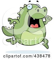 Royalty Free RF Clipart Illustration Of A Lizard Running